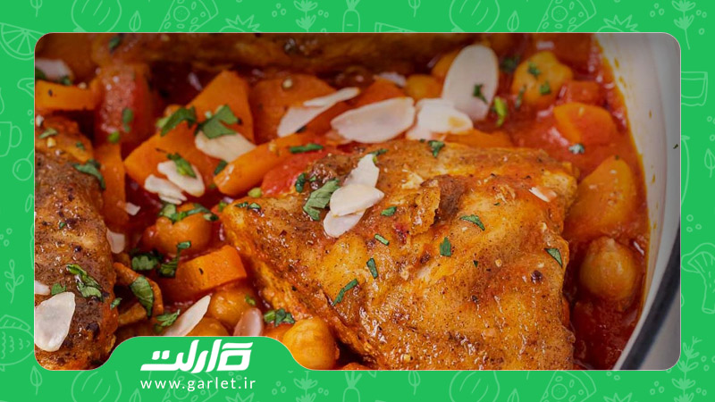 خورشت مرغ مراکشی